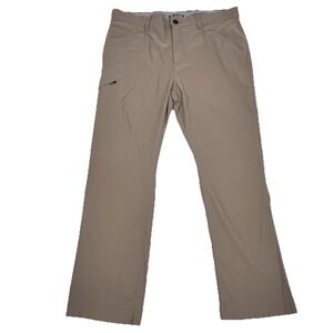 Orvis Trek Pants Mens 38x30 Tan Performance Tech Stretch Water Repel Quick-Dry